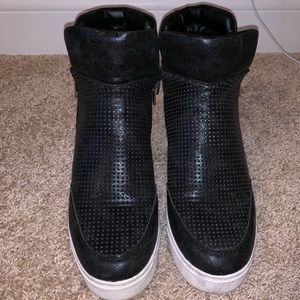 Steve Madden Black Sneaker Wedge